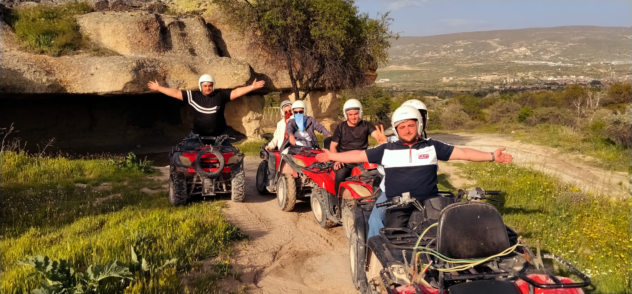 Tilki Deresi safari rotasında ATV grubu